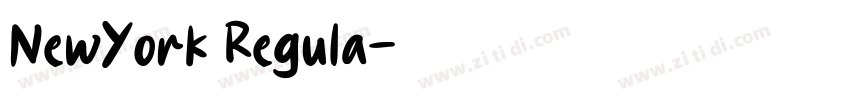 NewYork Regula字体转换
